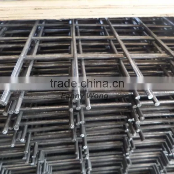 Hot Sale Black Flat Welded Wire Mesh Panel Fence Panel Construction Panel photo-3
