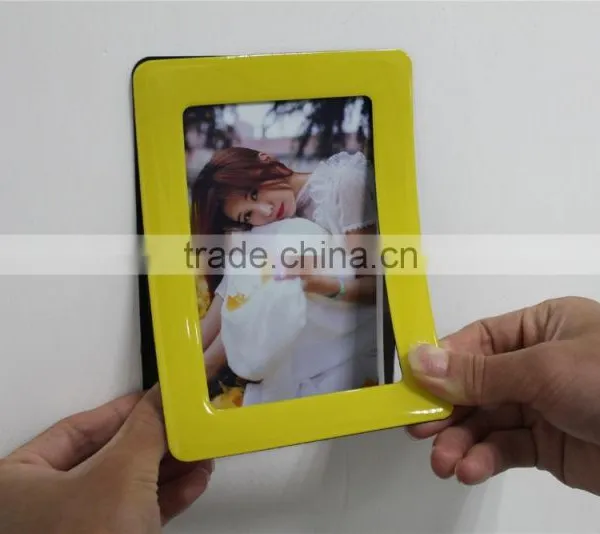 Advertising Product 4" x 6" Fridge Magnet Photo Frame Color Soft PVC Photo Frame Stick on the Wall photo-2