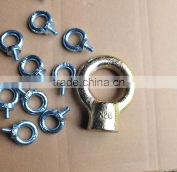 Wells Factory DIN580 M24 Forged Heavy Duty Galvanized Eye Bolt and Nut photo-4