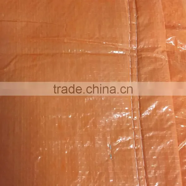 Orange Gas Proof Tarpaulin With Foam , Insulated Tarp Concrete Curing Blanket photo-3