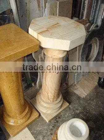 A GRADE TEAKWOOD MARBLE PEDESTALS photo-3