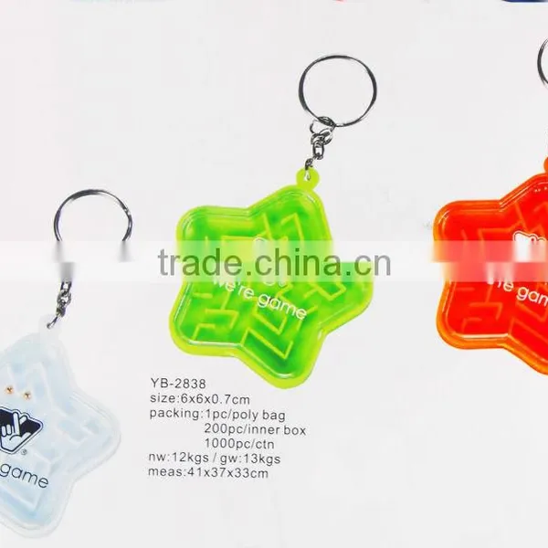 Promotional Mini Magical Intellect Keychain Labyrinth iq Puzzle Toy Maze Toy photo-3