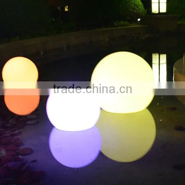 Waterproof Cordless Rechargeable Chrismas Plastic Ball Ornament/ Led Glow Swimming Pool Ball photo-5