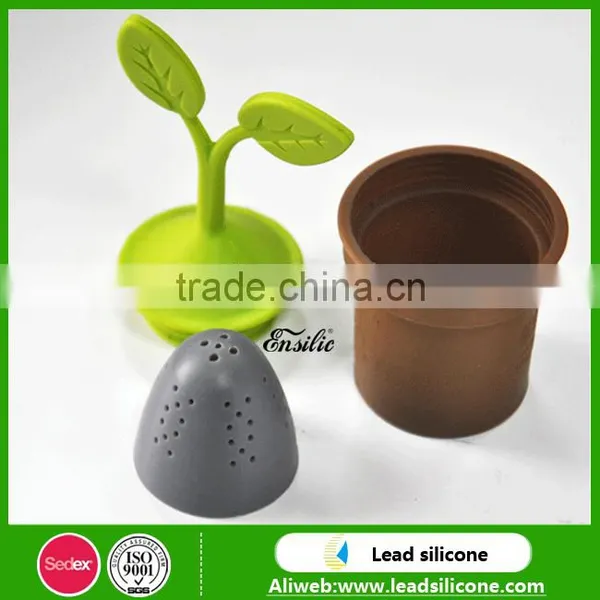 New Design Bonsai Shape Silicone Tea Infuser, Funny Silicone Tea Strainer/Infuser photo-4