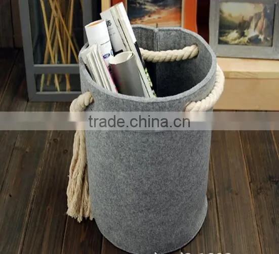 2017 Cheap Promotion Foldable Factory Price Felt Storage Bin Bag photo-5