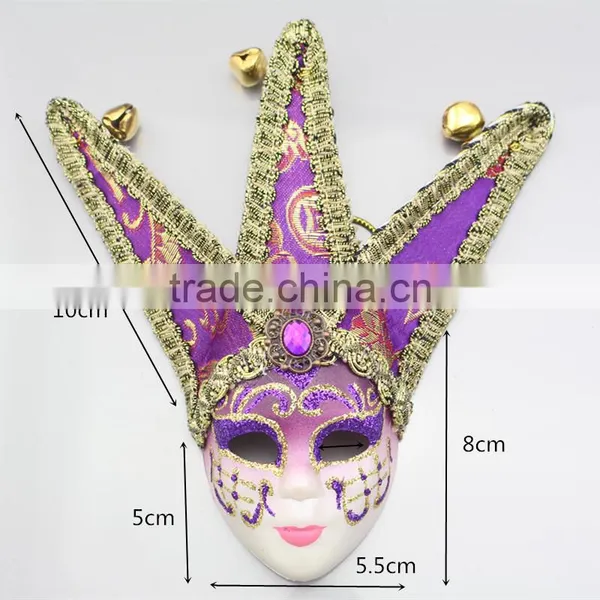 Luxury Gemstone Mini Masks Hand Drawing Venetian Masquerade Party Decoration photo-3