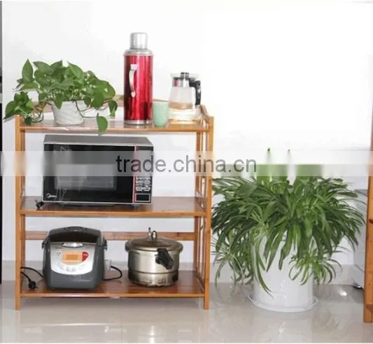 Design Kitchen Racks, Kitchen Rack for Microwave Woven, Bamboo Rack Set photo-2