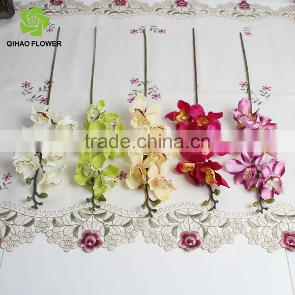 Wholesale Real Touch Latex Orchid Artificial Cymbidium Orchids photo-4