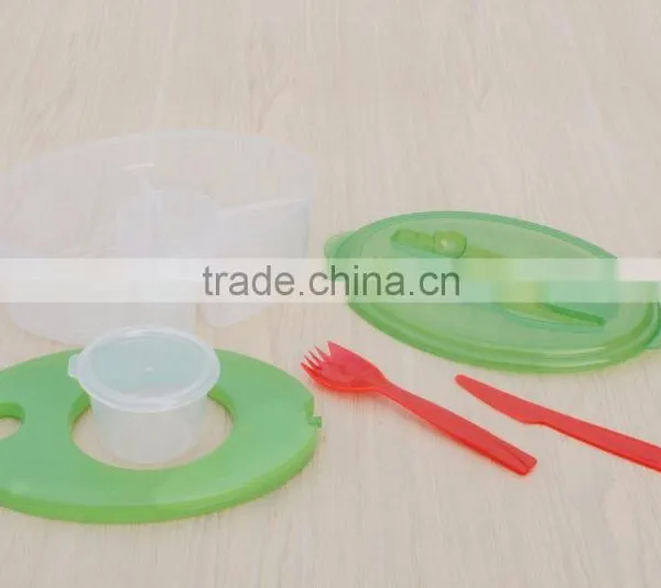 BPA Free Plastic Food Containers With Cooling Fork And Spoon photo-5