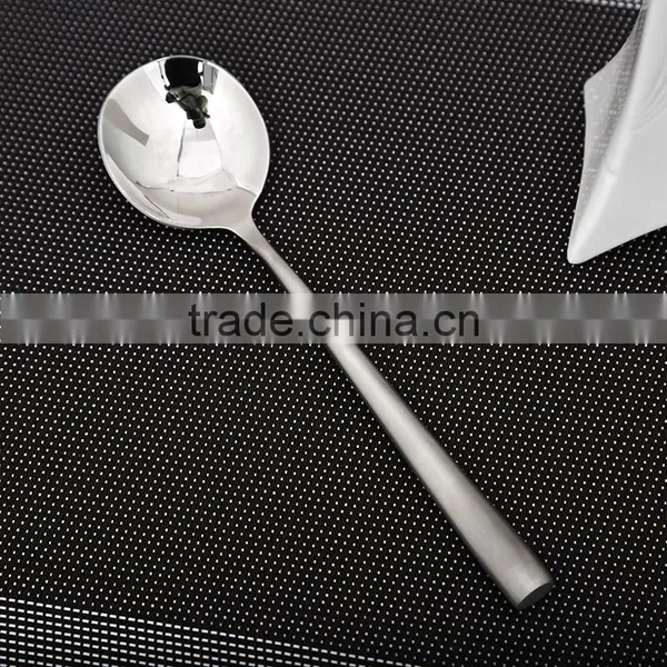 LFGB Stainless Steel Kitchen Utensil Korea Round Spoon HT62 photo-4
