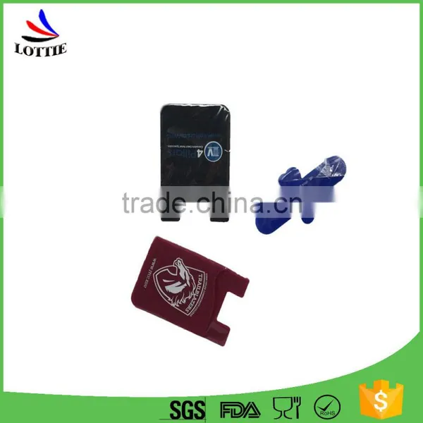 Personalized Design Silicone Mobile Phone Card Holder Various Types Support photo-2