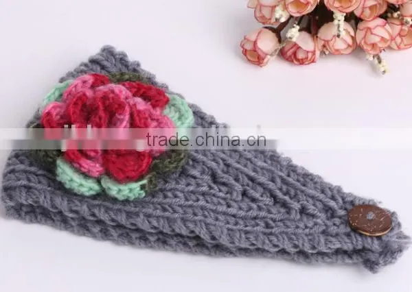 Hot Sell Stock Crochet Head Wraps Crochet Knit Headwrap photo-6