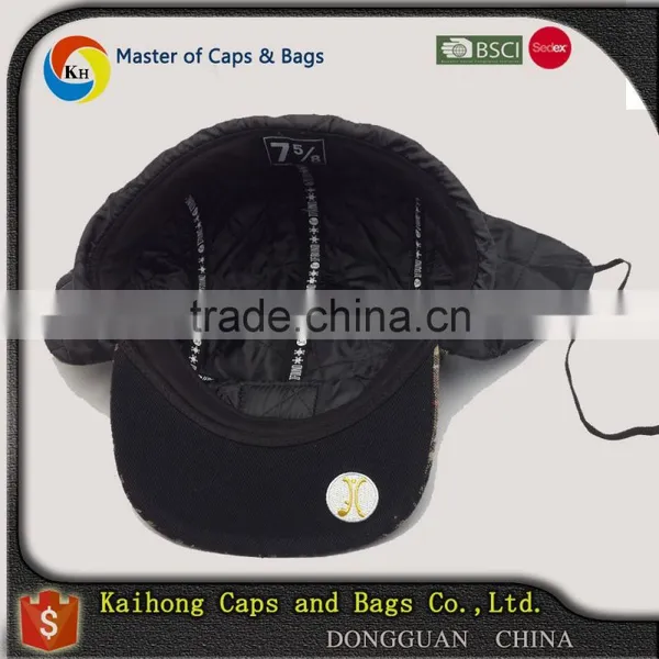 Winter Flat Visor Baseball Cap With Two Earflap Both Side/earflap Baseball Cap photo-5