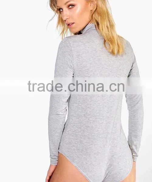 New Design Women Jumpsuit Sexy Tops Ladies Bodycon Apparel Long Sleeve Women Bodysuit photo-4