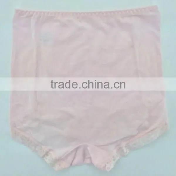 Hot Sale !!! 2015 New Arrival Light Pink Color Briefs With Lace Big Size Women Mommy Pants photo-2