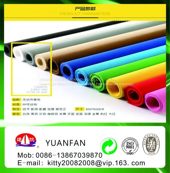 High Quality Top Sale of Plain 100% pp Non Woven Fabric photo-3