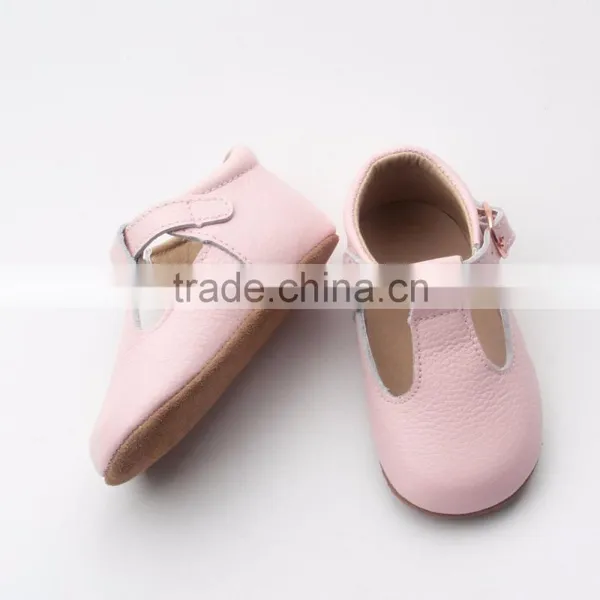 Wholesale Italian Leather Baby Kids Shoes Rubber Sole photo-5