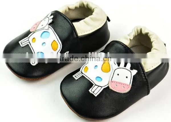 Cute Animal Prints Soft Leather Baby Boys Shoes photo-2