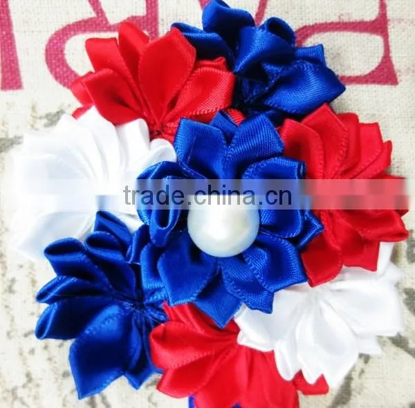 Classic Red White and Royal Blue PATRIOTIC HEADBAND FOR Baby Hair Accessories photo-5