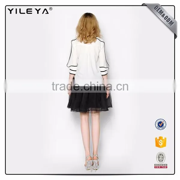 New Fashion Chiffon Blouse 2017,different Types of Fashion Women Blouse Tops Design photo-6
