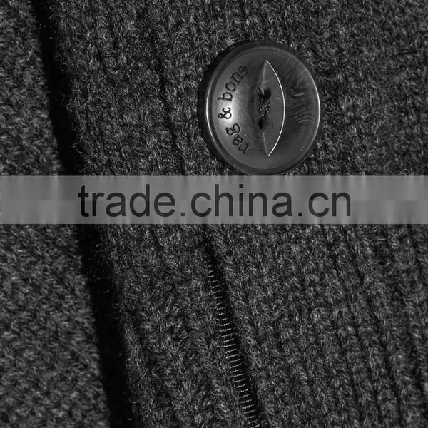 High Quality Slips On Charlcoal Wool and Cashmere-Blend Turtleneck Sweater With Scoop Hem photo-5