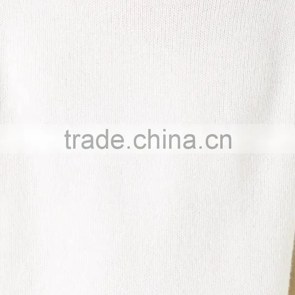 Wholesale Custom Winter/Autumn Cream High Neck Men Woolen Sweater Design photo-5