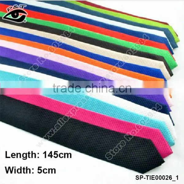 18 Colors Grid Tie Pure Color Neck Tie For Students Skinny Ties photo-4