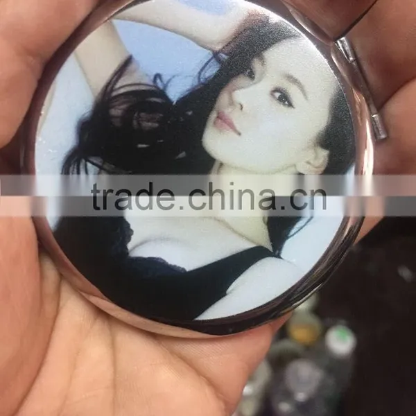 Round Pill Box With Mirror With Three Separate Space Cute Pill Boxes photo-2