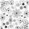 Rub On Sticker/Decal (RUB-002 Flowers)