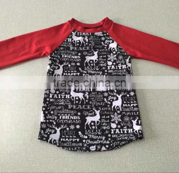 2017 Fashion Kids Gray Mouse Raglan Design Girls Wholesale t- Shirts photo-2