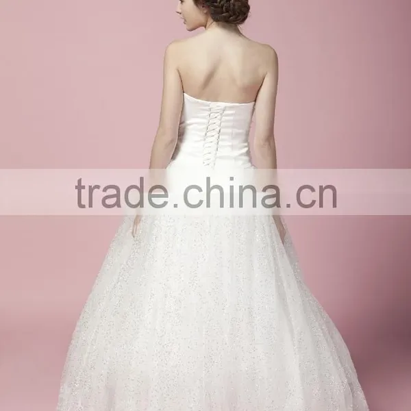 Sweetheart Mermaid Lace Mermaid Color Off-the-shoulder Wedding Dress Bridal for Bride V-neck Bridal Dress 2017 AS280 photo-3