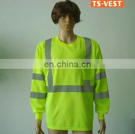 Long Sleeve Safety Shirt,cheap Safety Reflective t Shirt,reflective Safety Polo Shirt