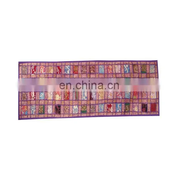 2017 New Style Wholesale Purple Sequin Home Decor Table Runner