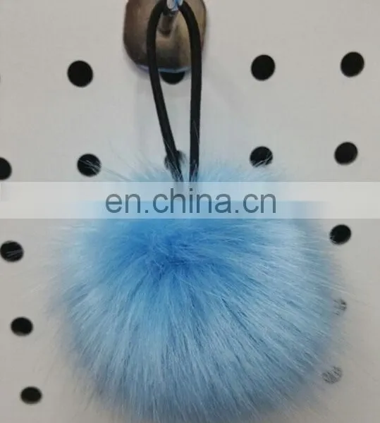 Fluffy and Cute Baby Elastic Hair Band With Faux Fur Ball photo-5