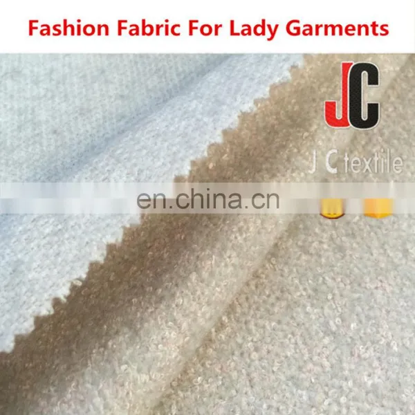 M12991SHaoxing JC Textile Polyester Wool Viscose Wool Blended Fabric for Dress photo-4