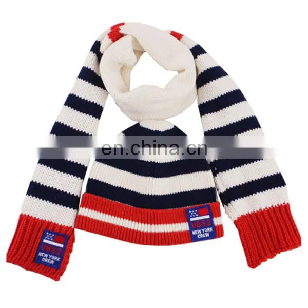 Wholesale Children's Winter Acrylic Knitted Scarf Hat Set photo-4
