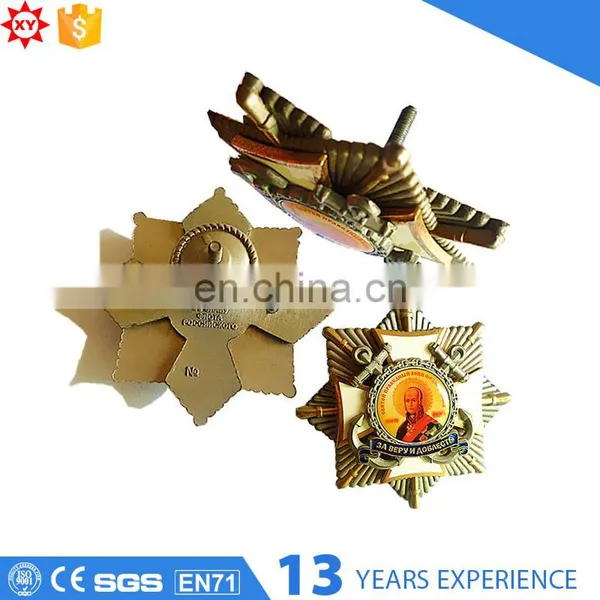 2017 Popular Custom Star Shape Metal Badge Lapel photo-4