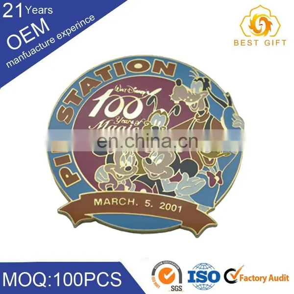 Wholesale Custom Logo Design Metal Iron Clothing Badge for Working Clothes School Uniform photo-2