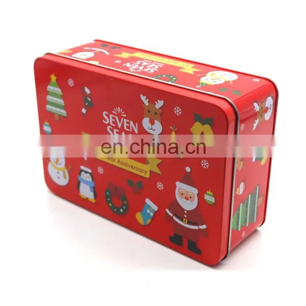 Wholesale Christmas Gift Tin Box Square Tin Can Metal Tin Case photo-2