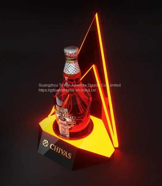Chivas Wine Bottle Stand Display,liquor Glorified Luminous LED Display photo-2
