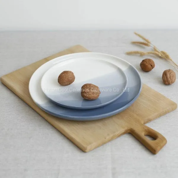 Dinnerware Attractive Grey Wedding Cheap Bulk Ceramic Charger Plates photo-3
