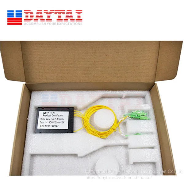 1m Length Passive FTTH Fiber Optic 1x4 PLC Splitter Box photo-2