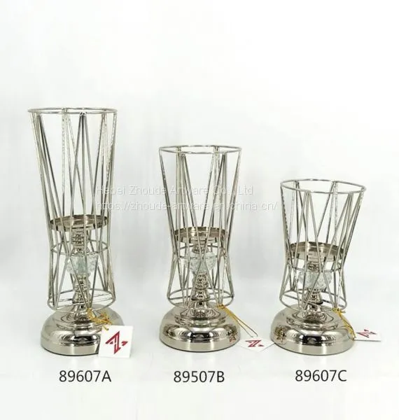 Latest Style Transformable Gold and Black Metal Candle Holder From China Factory photo-4