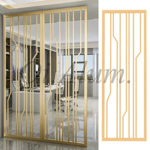 Stainless Steel Perforated Sheet Indoor Screen PVDF Coating Partition photo-4