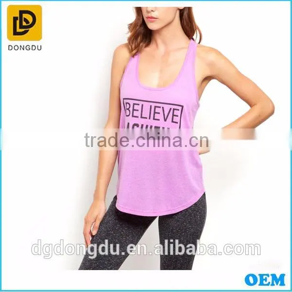 2015 Simple Design Purple Sports Vest Tops photo-2
