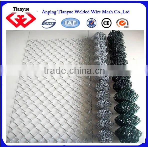 2015 Most Hot Sell Green Color Pvc Coated Chain Link Fence photo-6
