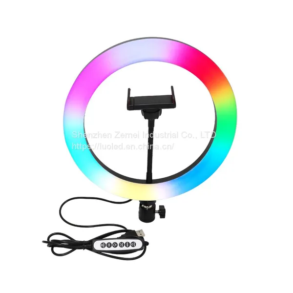 RGB 10-дюймовый  светильник для подсветки, постоянного тока, кольцевой светильник