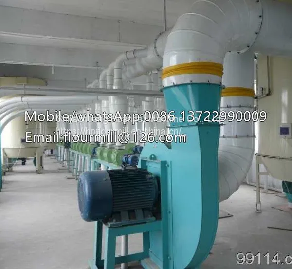 Wheat Flour Mill Machine 100TON Grain Wheat Flour Mill Plant Roller Mill Equipment