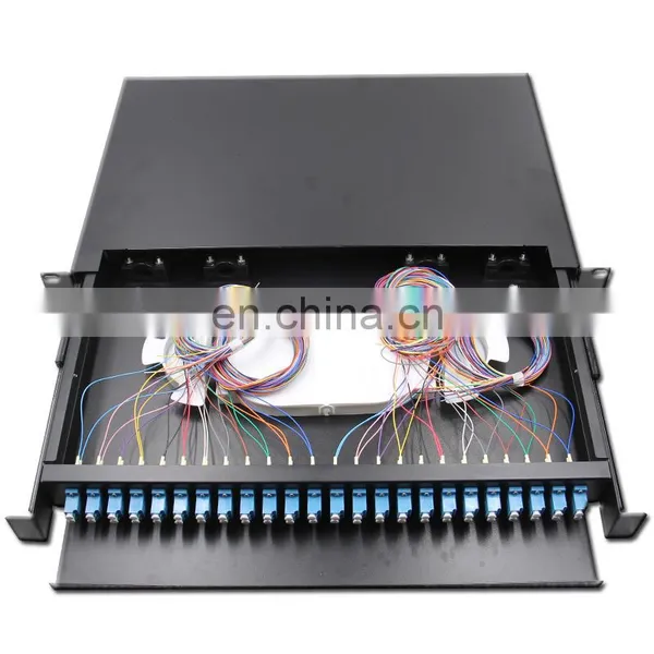 Empty FTTH Equipment Splitter Cassette Fiber Optic Patch Panel Mini ODF Type PLC Splitter Rack Mount photo-3