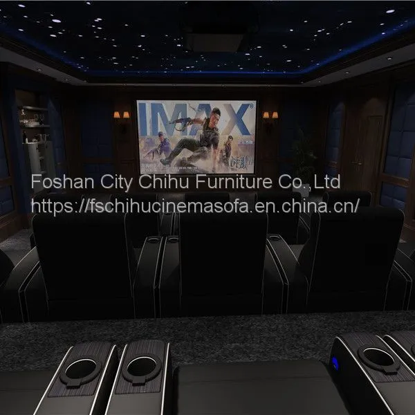 CHIHU Theater Furniture High Quality Comfortable Leather Cinema Chair Power Recliner Home Theater Sofa photo-3